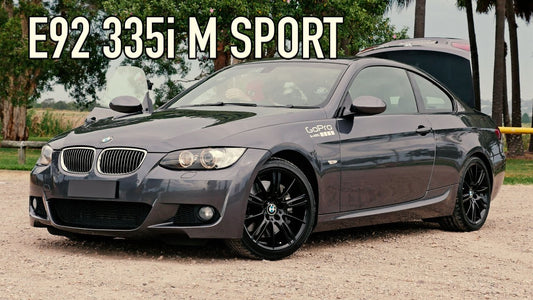 BMW E92 335i sport N54b30 engine twin turbo. Bavarian old school