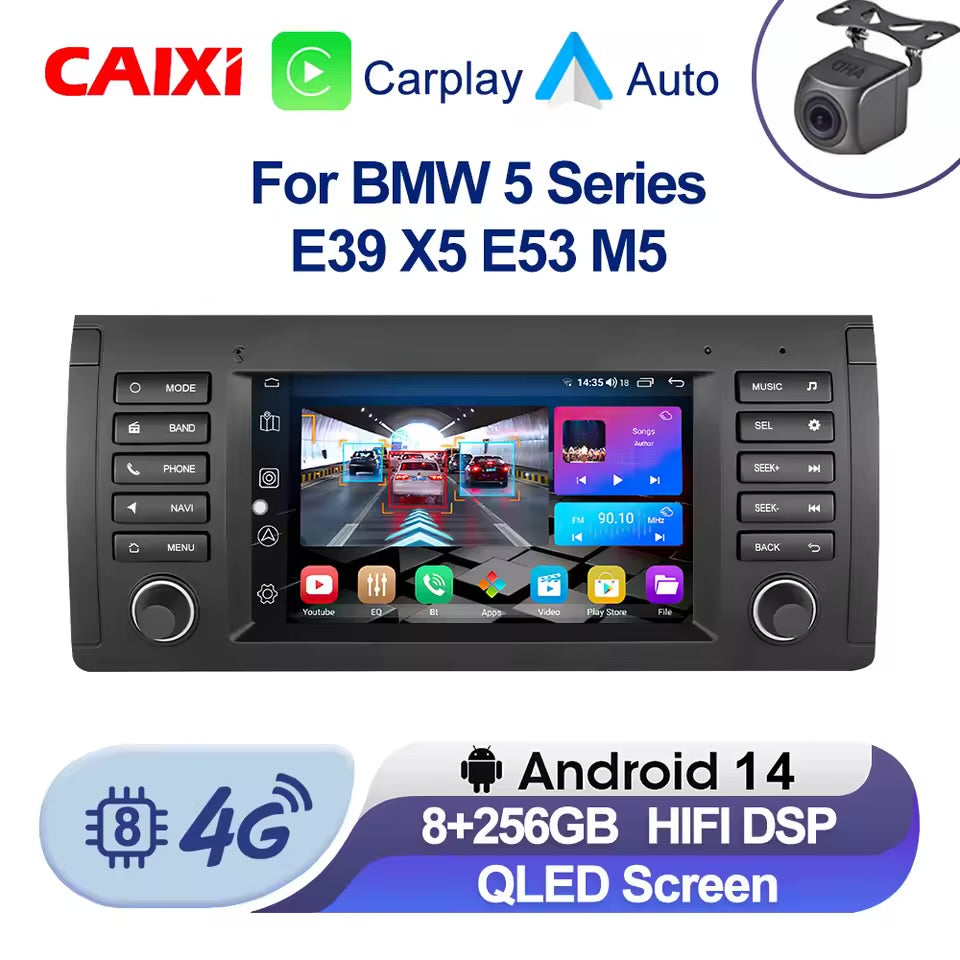 Android 14 Auto Carplay For BMW E39