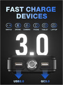 2000A Peak Jump Starter — High-Power Emergency Battery Pack (12V Vehicles)