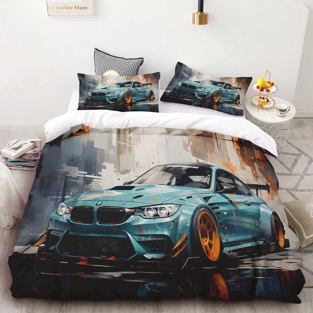 Bedding set with BMW theme