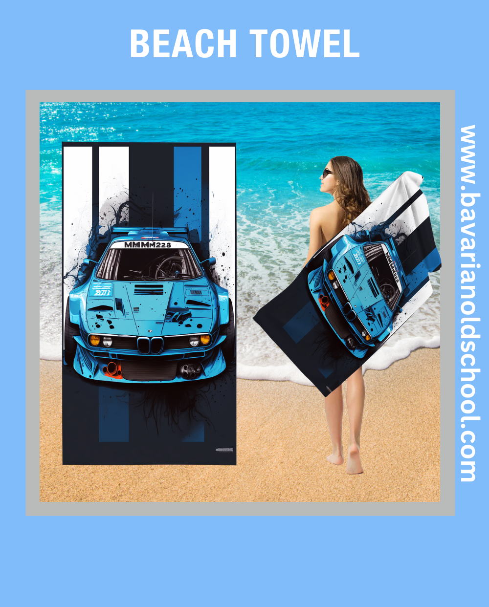 Car Themed Beach Towel 11