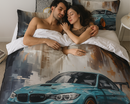 Luxurious Bedding Set with BMW Themes. Duvet Cover with Pillowcases - elevate your bedroom decor Bettwäsche Set bmw m2