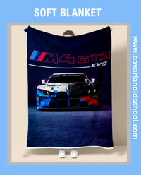 Luxurious Soft Blanket with BMW Themes. Elevate your bedroom or livingroom decor. Cozy Flannel Banket - Weiche Decke. Bavarian Old School
