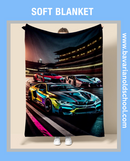 Luxurious Soft Blanket with BMW Themes. Elevate your bedroom or livingroom decor. Cozy Flannel Banket - Weiche Decke. Bavarian Old School