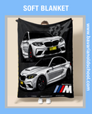 Luxurious Soft Blanket with BMW Themes. Elevate your bedroom or livingroom decor. Cozy Flannel Banket - Weiche Decke. Bavarian Old School