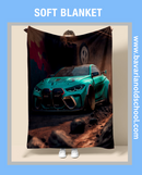 Luxurious Soft Blanket with BMW Themes. Elevate your bedroom or livingroom decor. Cozy Flannel Banket - Weiche Decke. Bavarian Old School