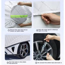 Instructions for using car snow guards with text overlay