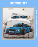 Luxurious Bedding Set with BMW Themes. Duvet Cover with Pillowcases - elevate your bedroom decor Bettwäsche Set bmw e30