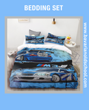 Luxurious Bedding Set with BMW Themes. Duvet Cover with Pillowcases - elevate your bedroom decor with m3 e46  Bettwäsche Set
