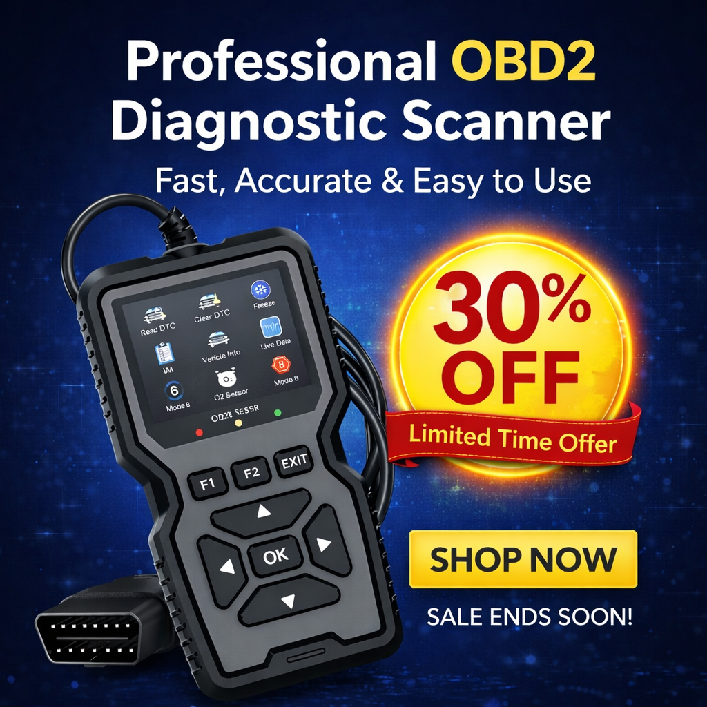 Professional OBD2 Diagnostic Scanner — Fast, Accurate & Easy to Use