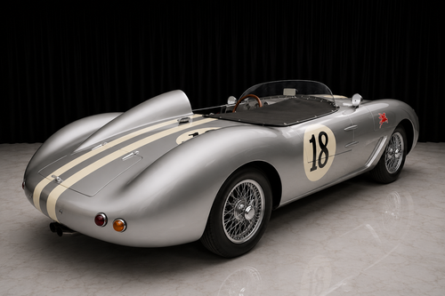 1964 Formosa 120 GR silver British roadster side profile